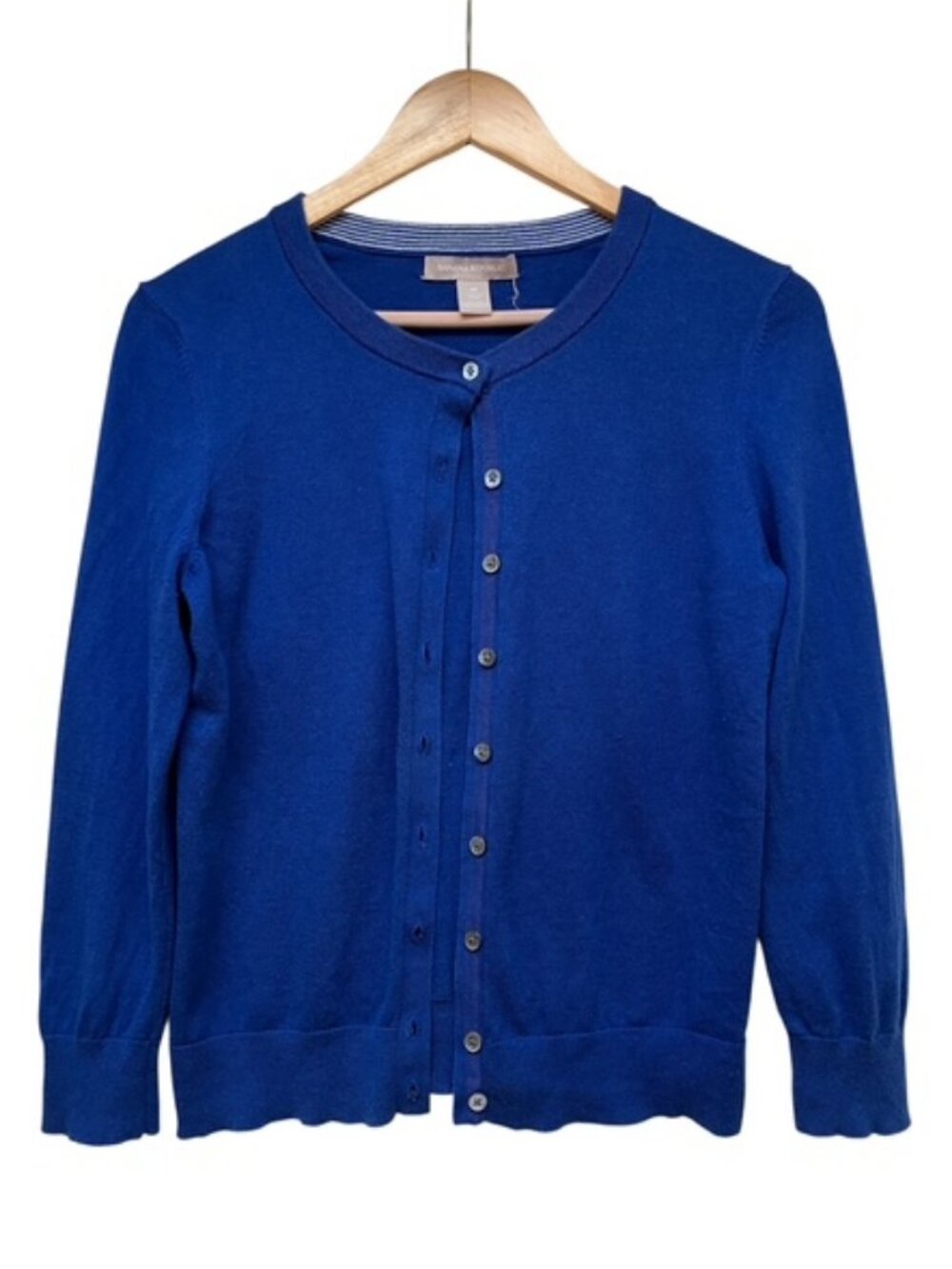 Banana Republic Anna silk blend cardigan in Royal Azure size M